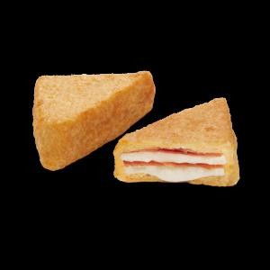 MINI TRAMEZZINO MORTADE LLA E STRACCIATELLA IN TEMPURA