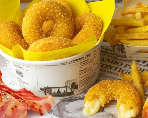 ANELLI DI GOUDA E BACON 