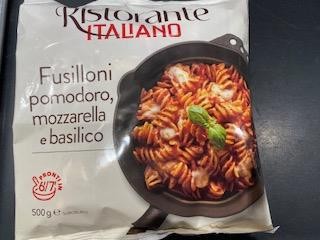 FUSILLONI POMODORO MOZZA RELLA E BASILICO 500g         GELIT