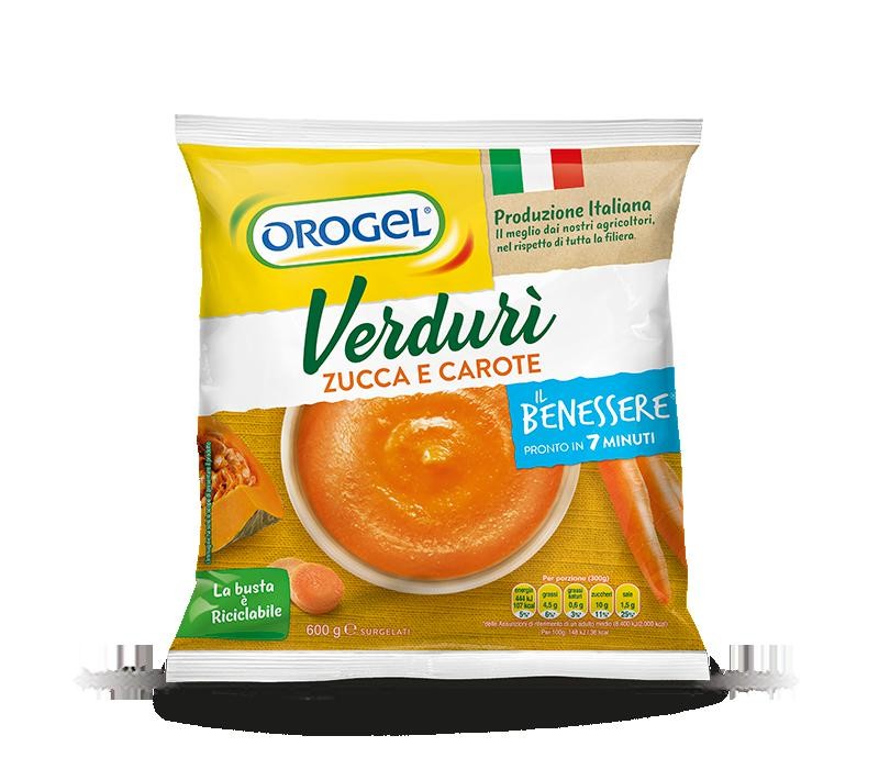 VERDURI' ZUCCA E CAROTE 600g                              OROGEL