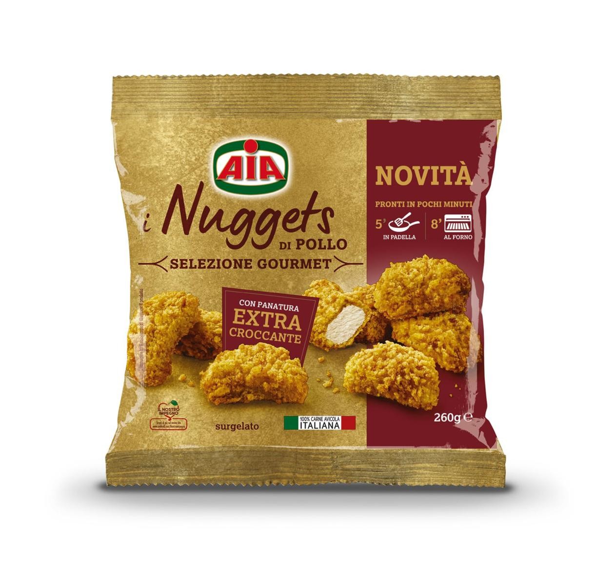NUGGETS DI POLLO GOURMET  260g                              AIA