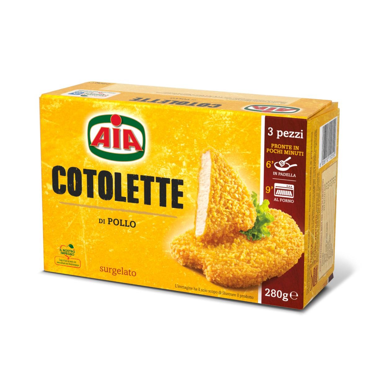 COTOLETTE DI POLLO 280g                                   AIA
