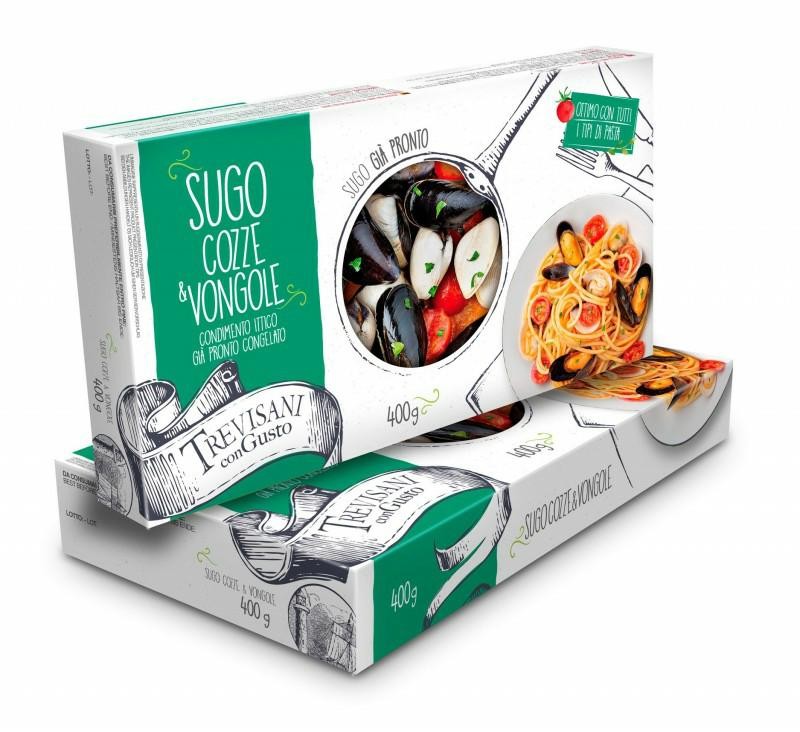 SUGO COZZE E VONGOLE 400 g                            TREVISANI