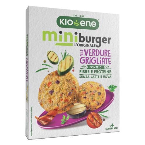 MINIBURGER CON VERDURE G RIGLIATE 160g                   KIOENE