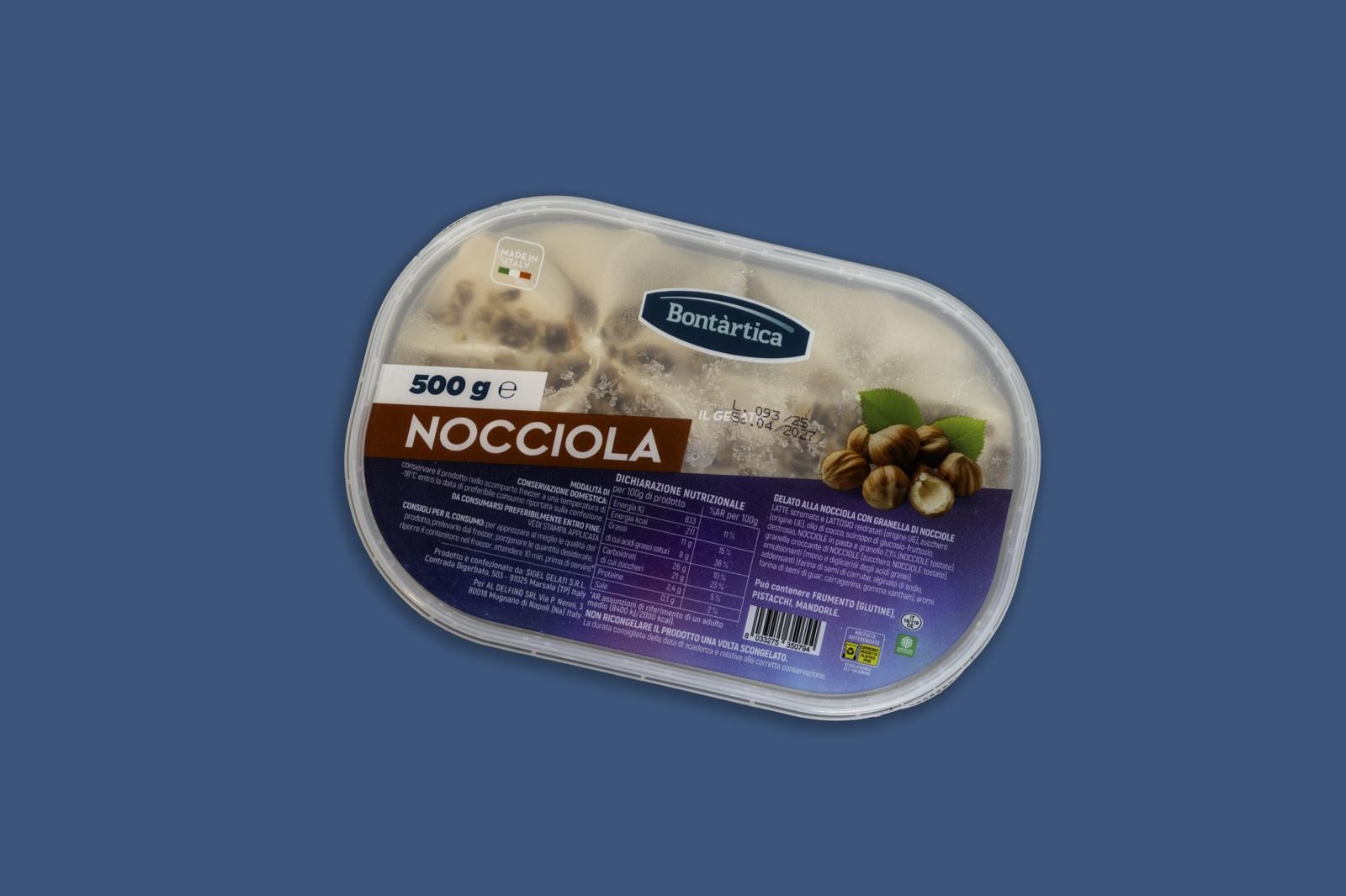 VASC. NOCCIOLA 500g                              BONTARTICA