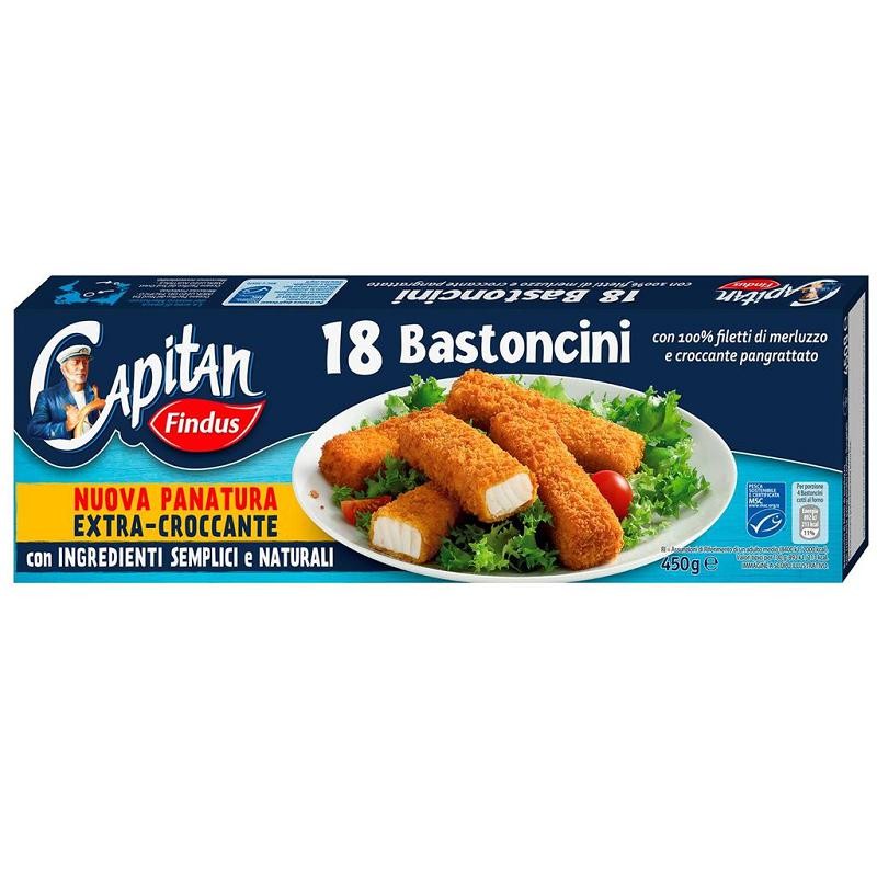 BASTONCINI DI MERLUZZO 1 8pz 450g                         FINDUS