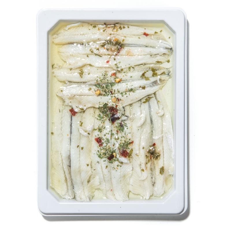 FIL.DI ACCIUGHE MARINATE  CON SPEZIE 130g