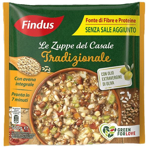 ZUPPA TRADIZIONALE CON A VENA INTEGRALE 500g               FINDUS