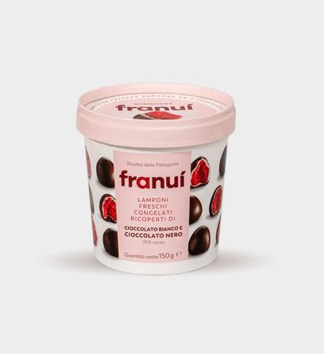 FRANUI LAMPONI CIOCCOLAT O BIANCO E FONDENTE 150g        ALPEKER