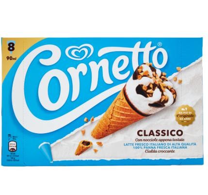 8 CORNETTO CLASSICO 480g                                ALGIDA